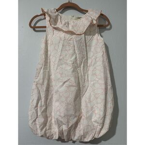 Coco Au lait NWT white Geometric patterned balloon skirt dress 10A